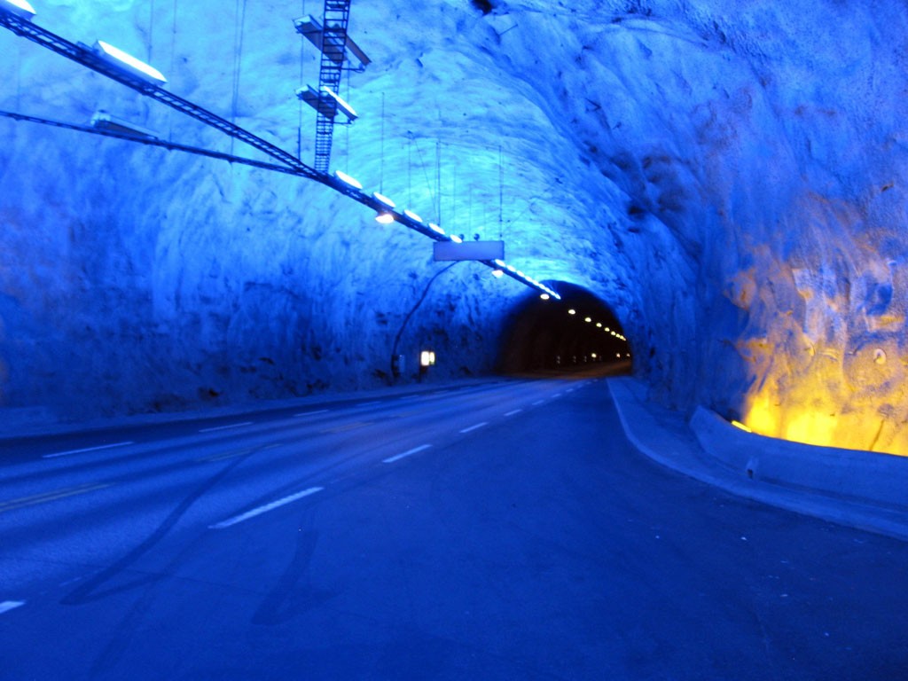 Laerdal Tunnel, largest tunnel