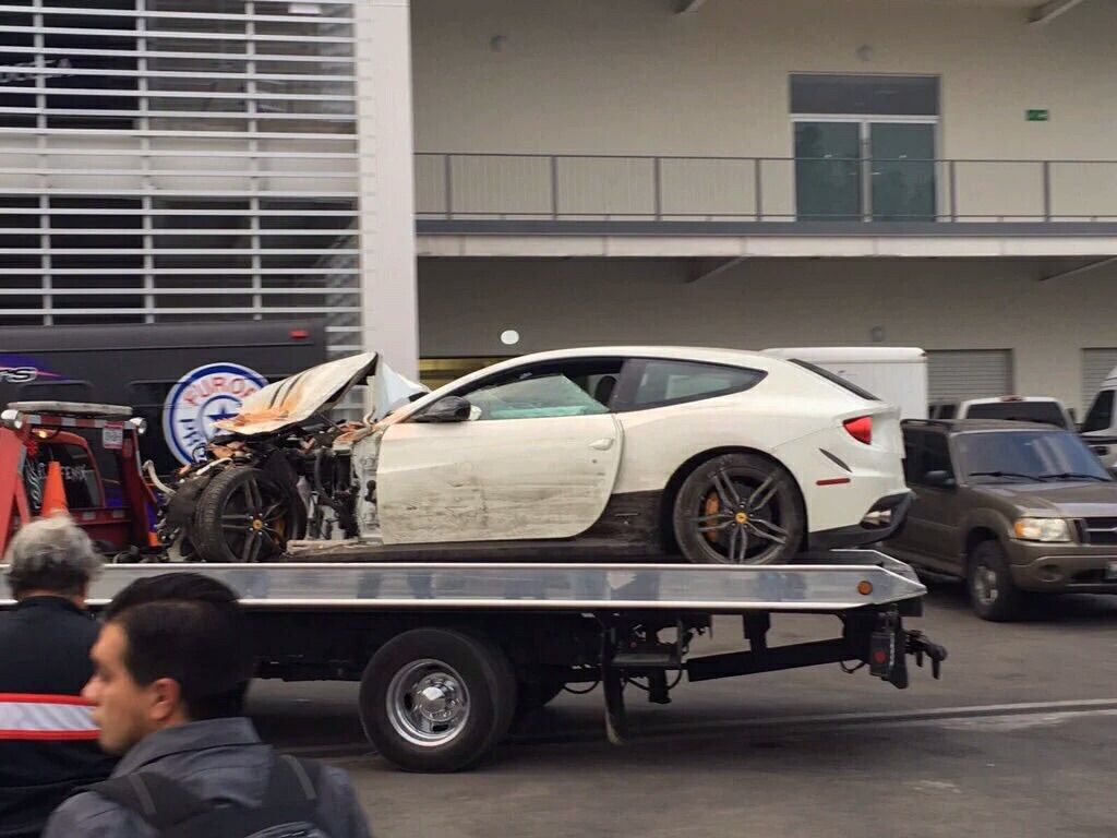 Ferrari wreck