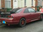 1993 nissan skyline r33 coupe super clear red image-0