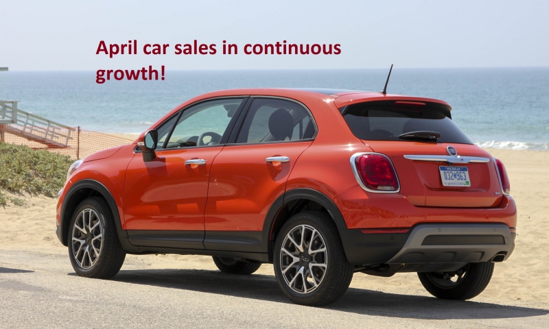 April car sales in continuous growth!