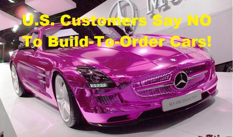 U.S. Customers Say NO To Build-To-Order Cars!