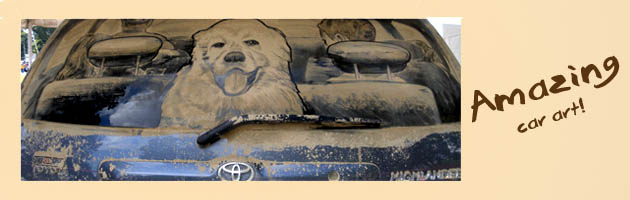 Amazing Artwork on Dirty Cars