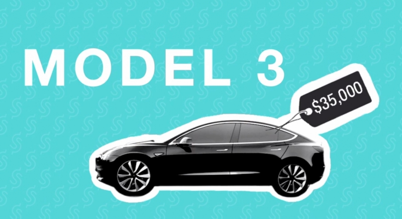 Elon Musk tweeted photos of the first Tesla Model 3