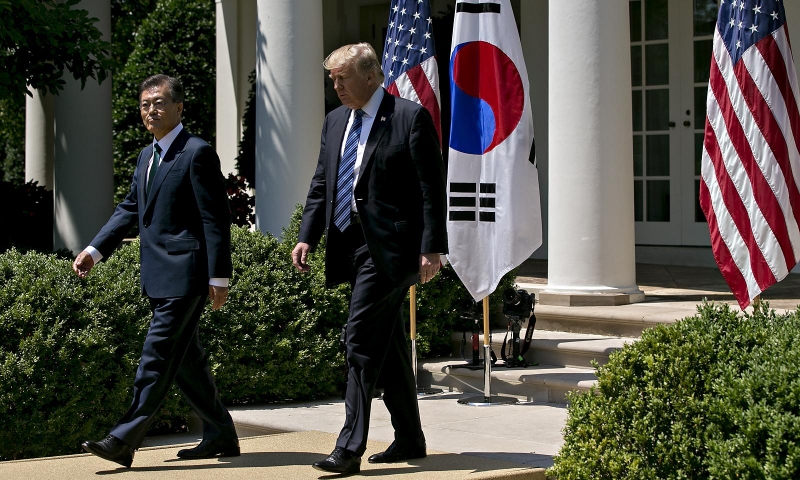 Trump in South Korea: demanding fair shake for U.S. automakers