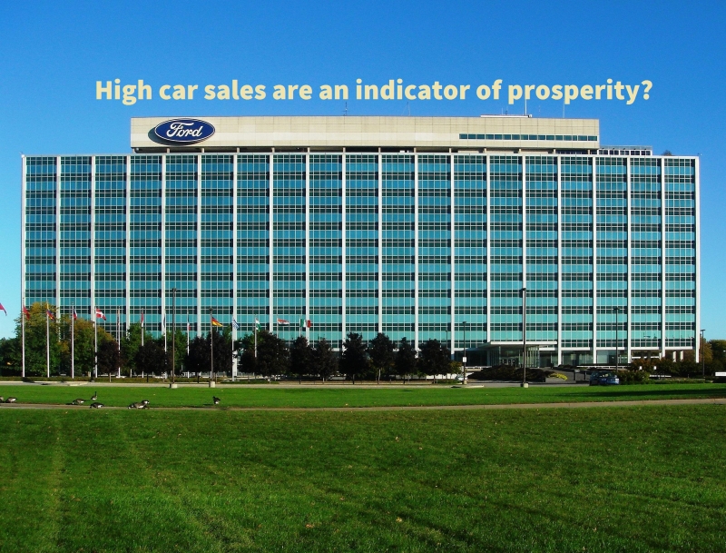 Are high car sales an indicator of prosperity?