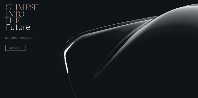 A mysterious startup Faraday Future comes with a new concept car