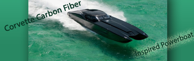 Corvette Carbon Fiber Inspired Powerboat 