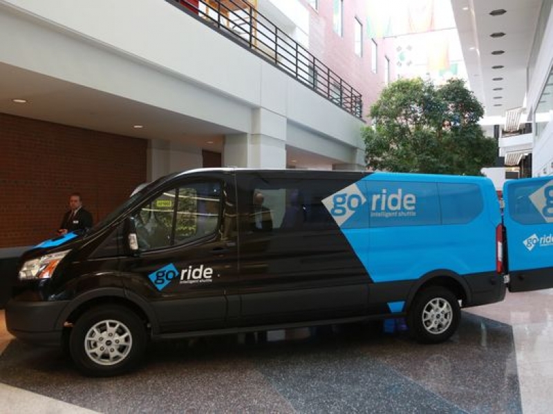 A new Ride-Share Shuttle is being tested by Ford