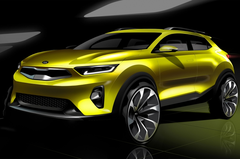Kia Motors reveals first renderings of its new compact SUV: Kia Stonic