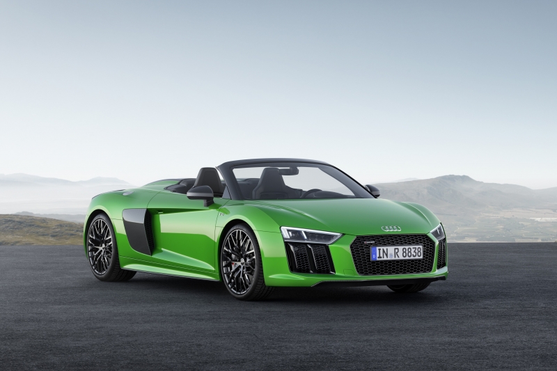 The open-top 2018 Audi R8 Spyder V10 Plus- just in time for summer