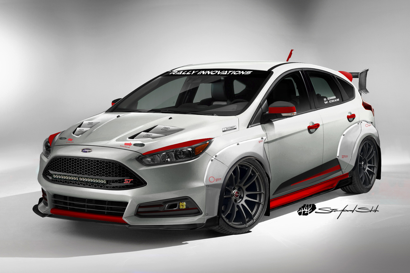Ford Focus ST is prepared to participate in the rally