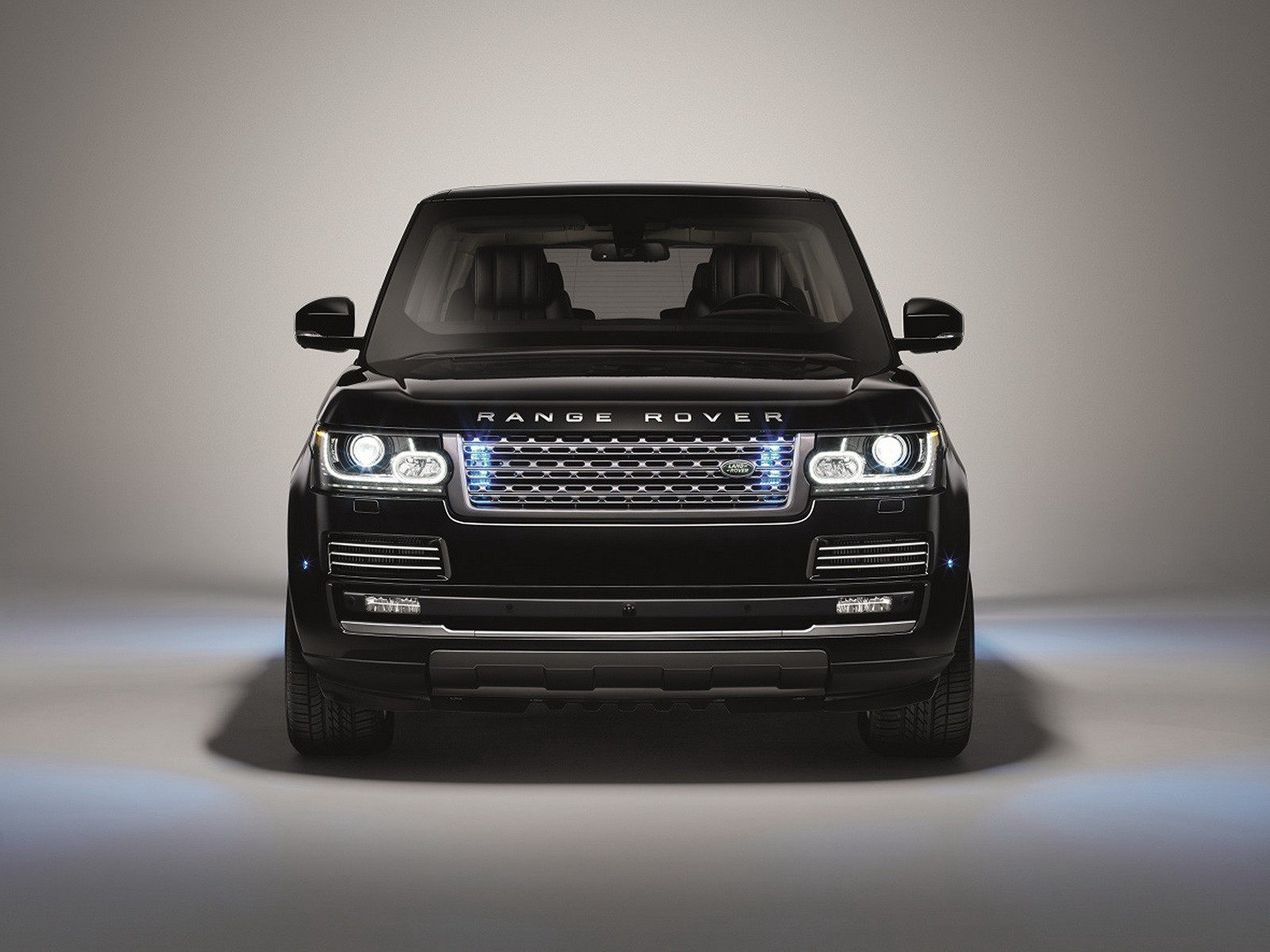An armoured Range Rover was shown