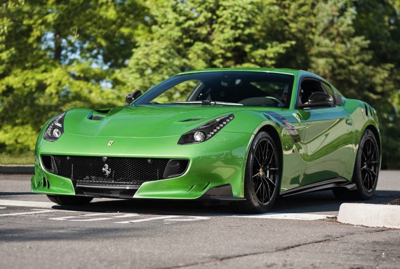 An extremely rare Verde Kers Lucido Ferrari F12tdf spotted in USA